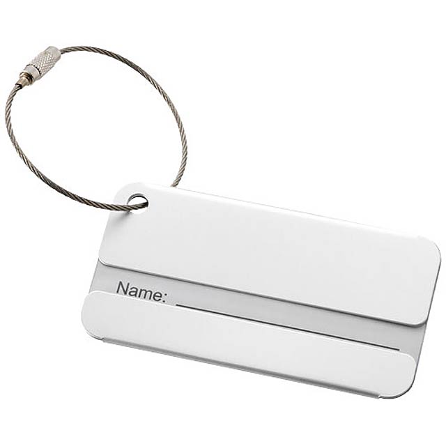 Discovery luggage tag - silver