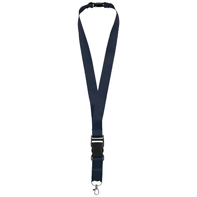 Yogi lanyard detachable buckle break-away closure - blue