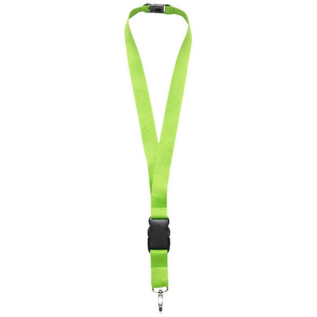 Yogi lanyard detachable buckle break-away closure - green