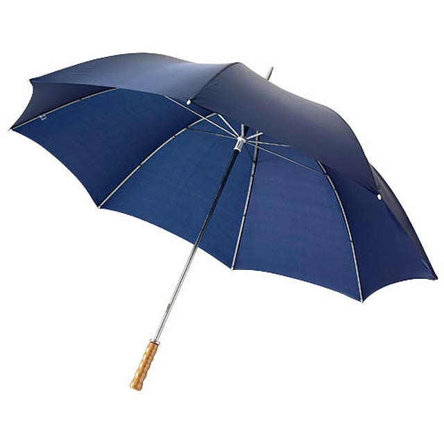 30" golfový deštník Karl s dřevěnou rukojetí - modrá