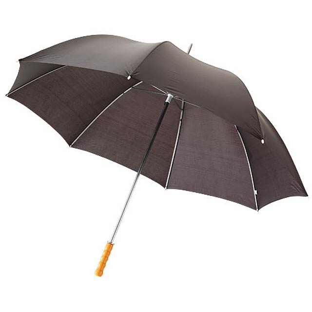 30" golfový deštník Karl s dřevěnou rukojetí - černá