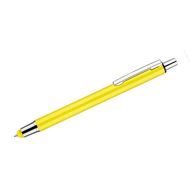 Kuličkové pero stylus TWIT - žltá