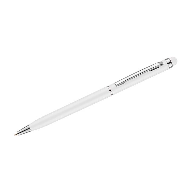 Kuličkové pero stylus TIN 2 - bílá