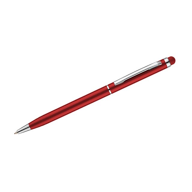 Kuličkové pero stylus TIN 2 - červená