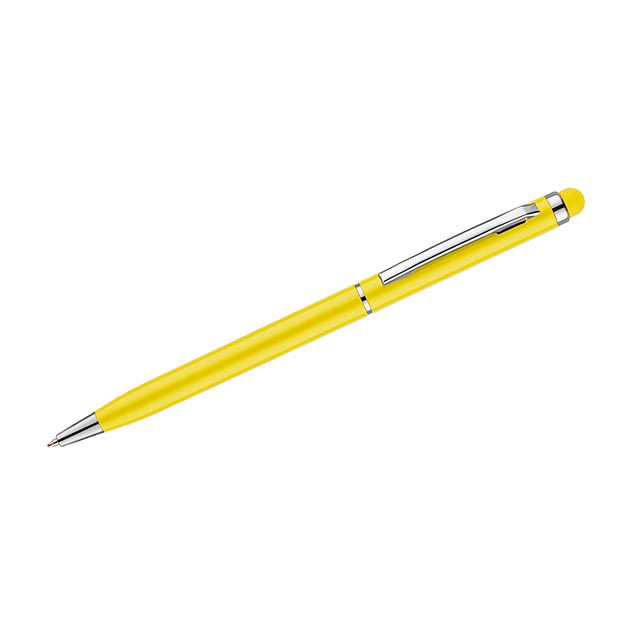 Kuličkové pero stylus TIN 2 - žltá