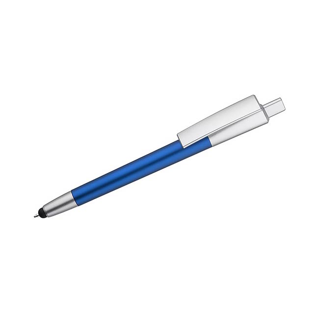 Kuličkové pero stylus ANGI - modrá