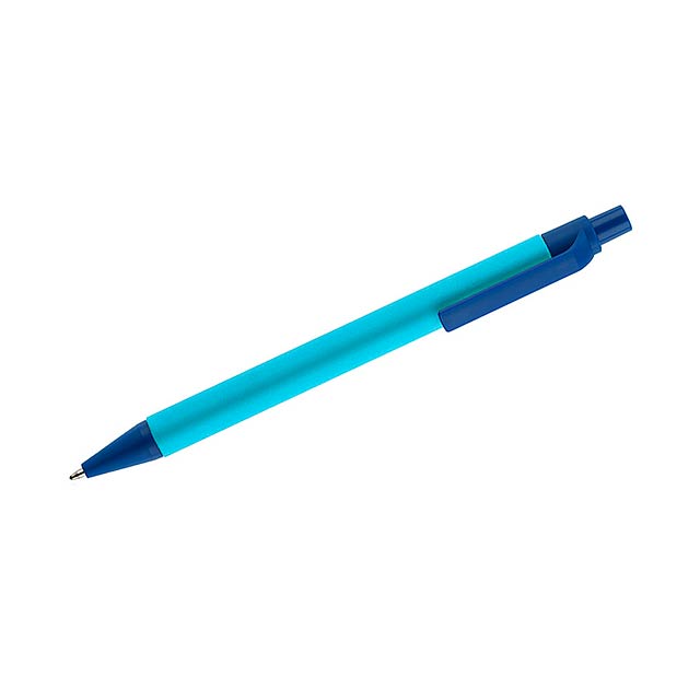 Papírové kuličkové pero POLI - modrá
