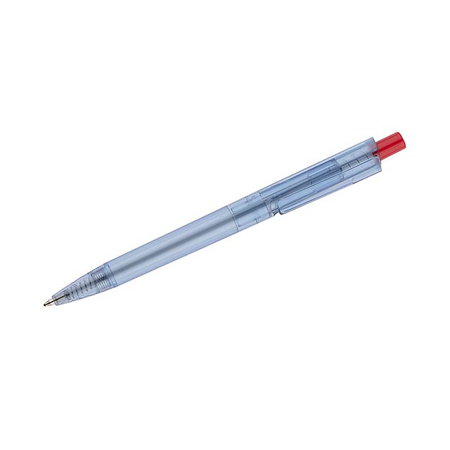Kuličkové pero rPET RECYKLO - červená