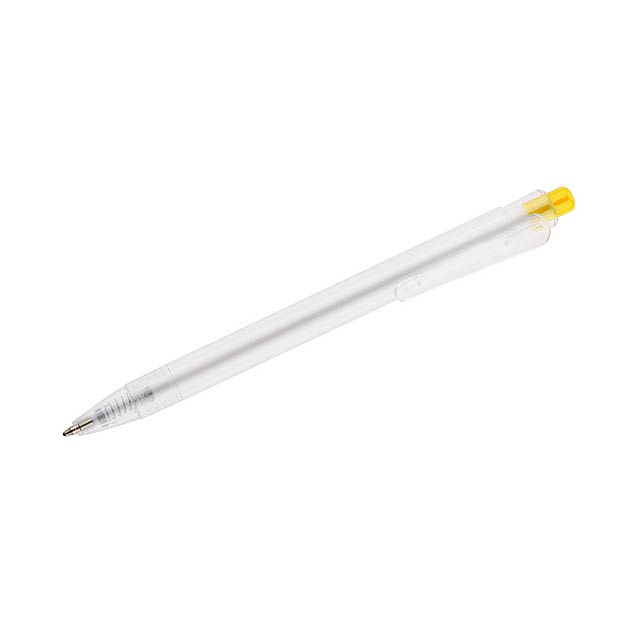 Kuličkové pero rPET KLIIR - žlutá