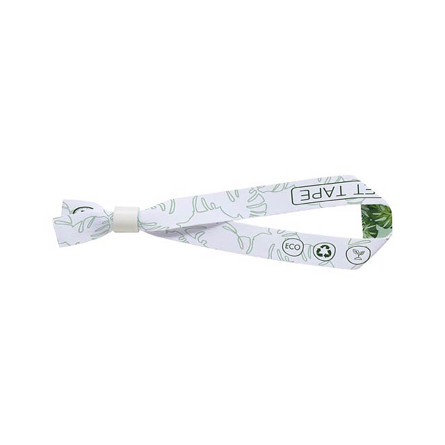 El recycled PET festival bracelet - white