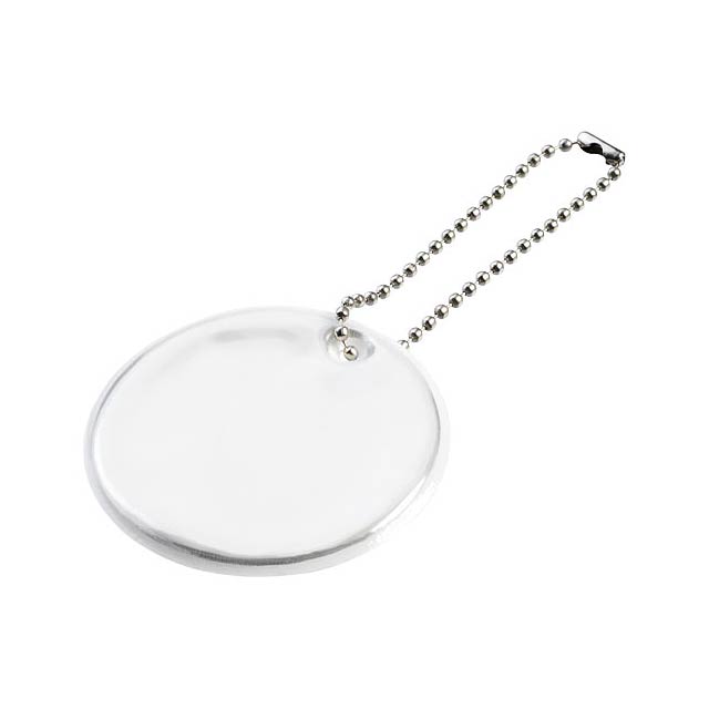 Reflective hanger round medium - white