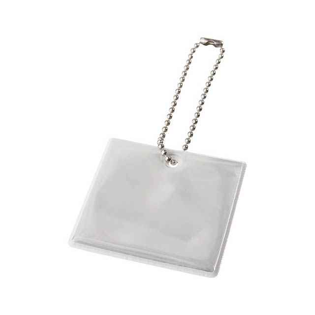 Reflective hanger square - white
