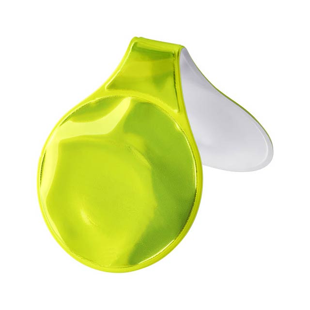 Reflective magnet round - yellow