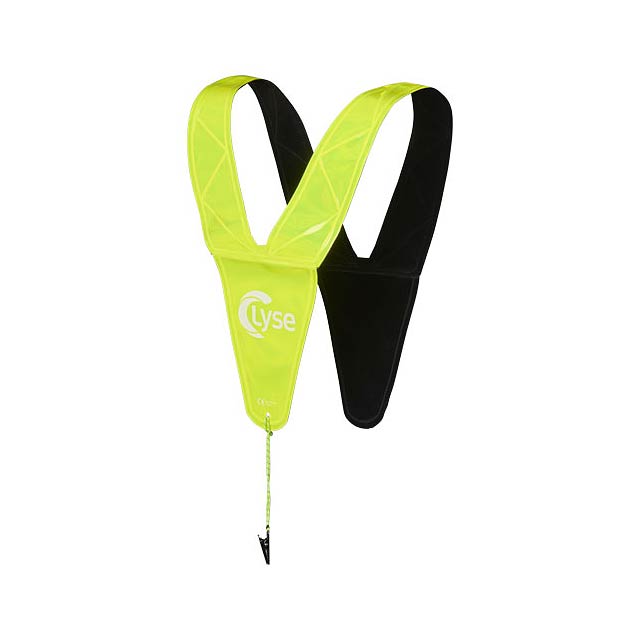 V-shaped reflective safety vest - yellow