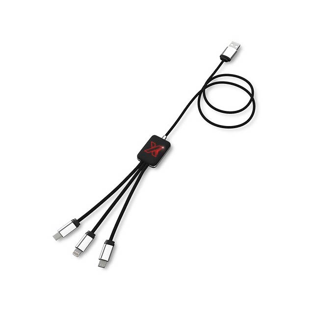 SCX.design C17 easy to use light-up cable - black