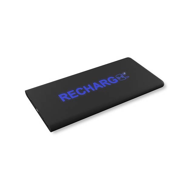 SCX.design P15 5000 mAh Powerbank mit Leuchtlogo - schwarz