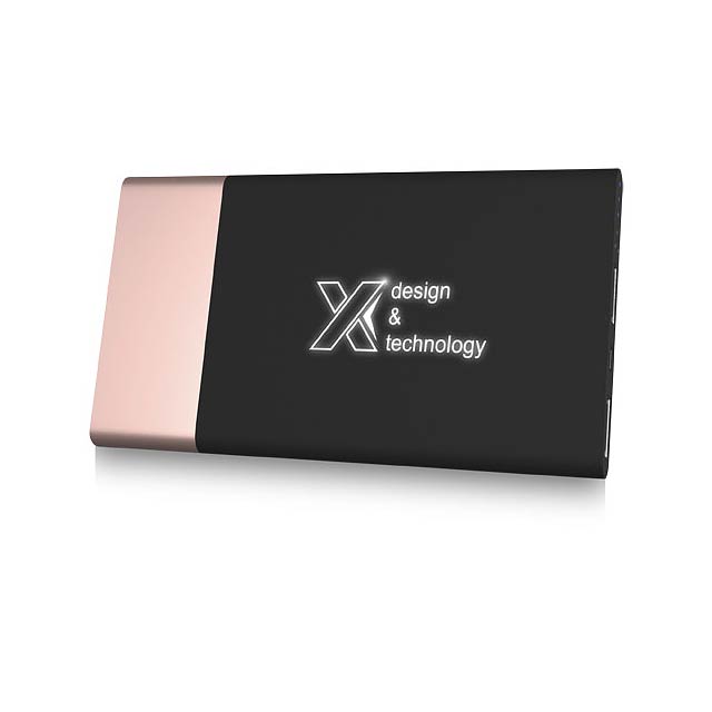 Svítící powerbanka SCX.design P20 5000 mAh - růžová