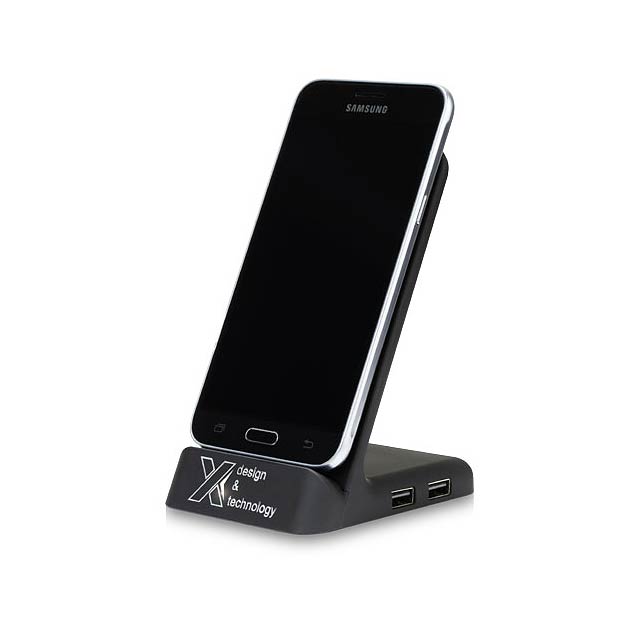 SCX.design W15 10W light-up wireless charging stand - black