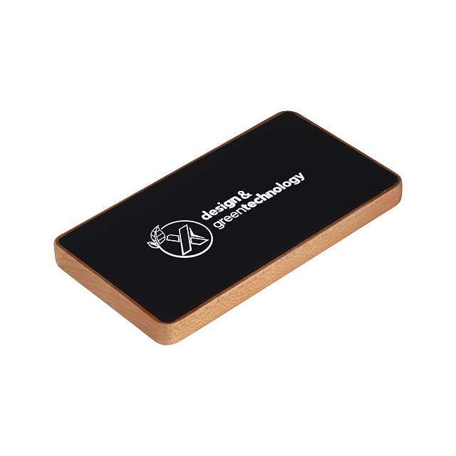 SCX.design P35 5.000 mAh Powerbank aus Holz mit Leuchtlogo - Holz