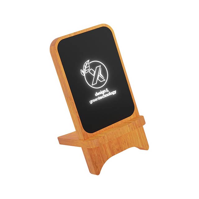 SCX.design W16 10W light-up wireless wooden stand - wood