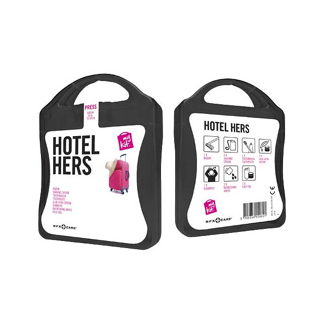 MyKit Hotel Hers Travel Set - black