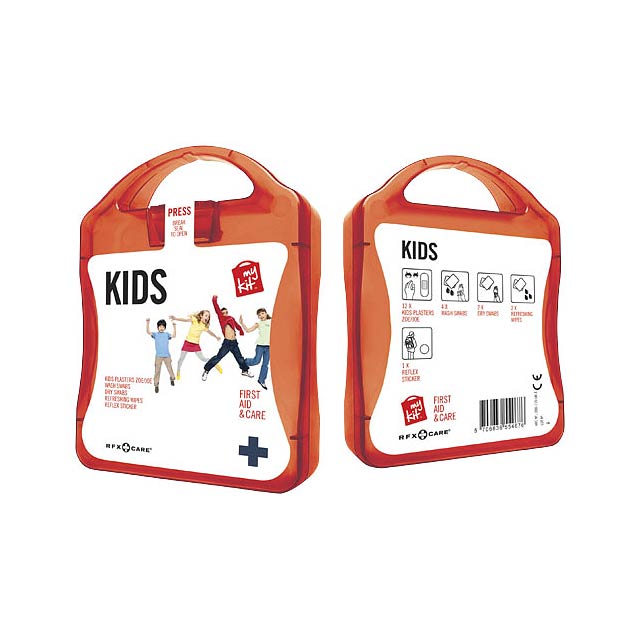 MyKit Kids First Aid Kit - transparent red