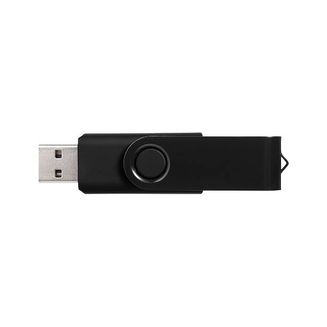 Rotační metalické USB - čierna