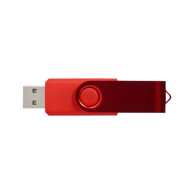 Rotační metalické USB - červená