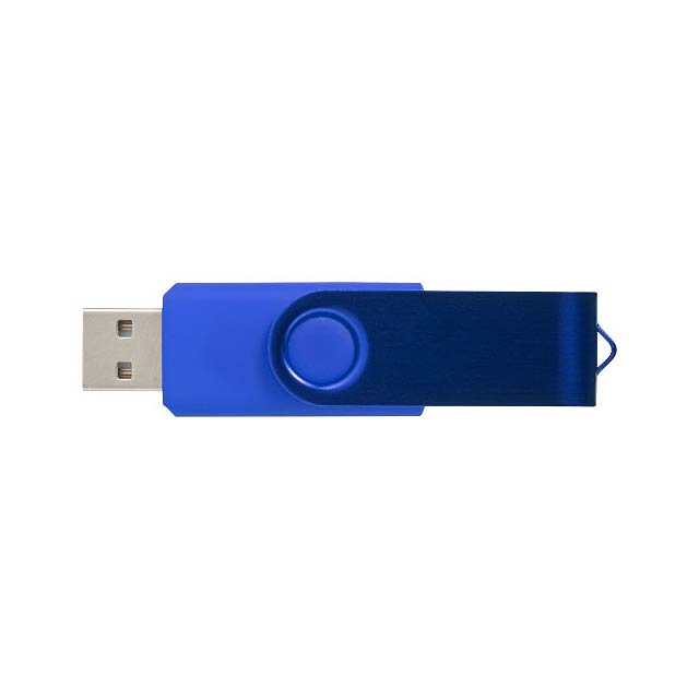 Rotační metalické USB - modrá