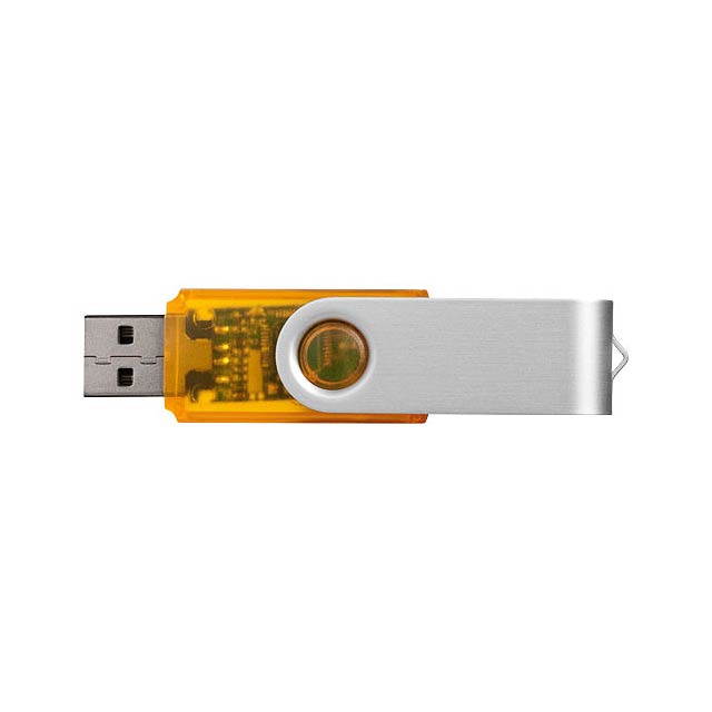 Rotate Transculent USB-Stick - Orange
