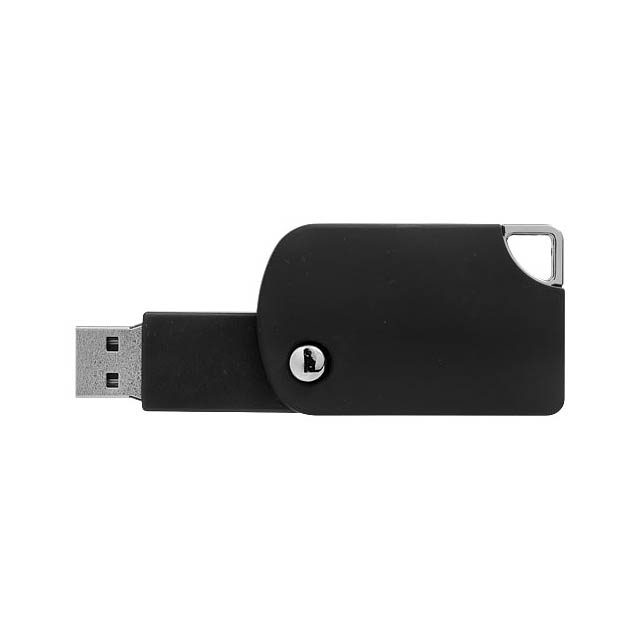 Otočný Square USB - černá