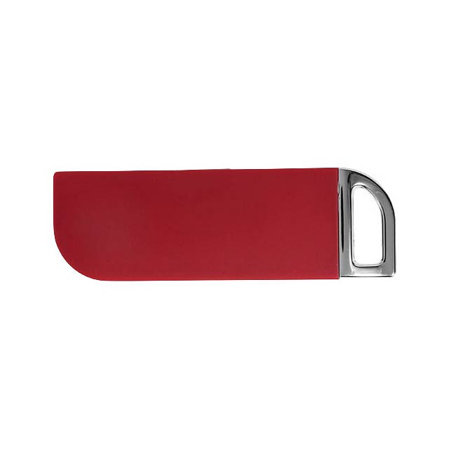 Swivel Rectangular USB-Stick - Transparente Rot