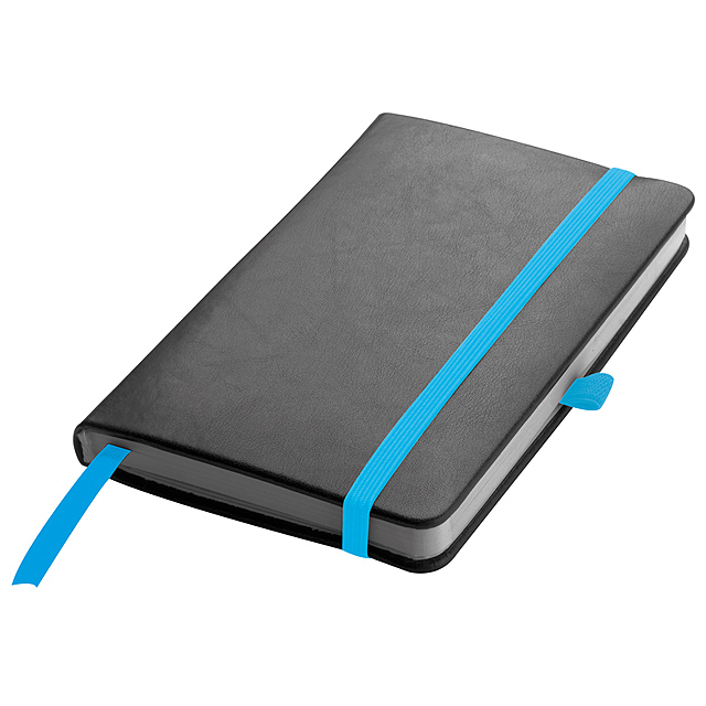 Koženkový zápisník - nebesky modrá