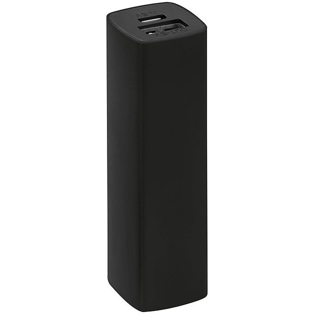 2200 mAh Powerbank with case - black