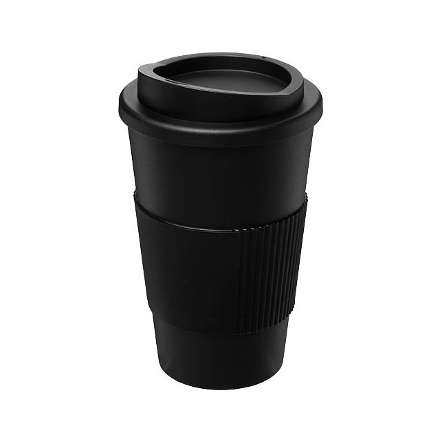 Americano® 350 ml Isolierbecher mit Schutzring - schwarz