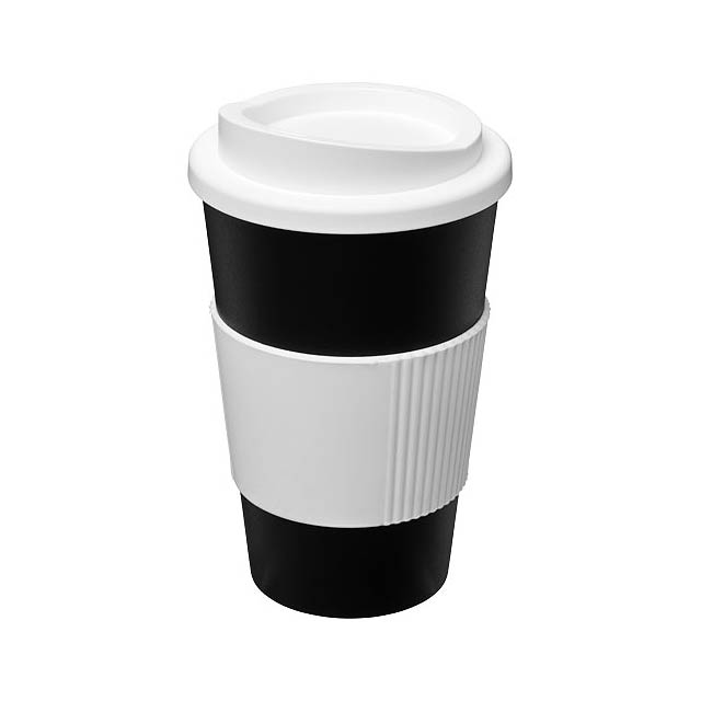 Americano® 350 ml insulated tumbler with grip - black