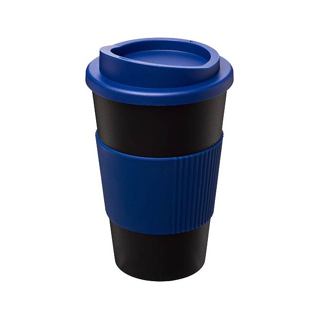 Americano® 350 ml insulated tumbler with grip - black