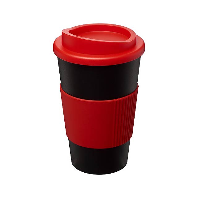 Americano® 350 ml insulated tumbler with grip - black