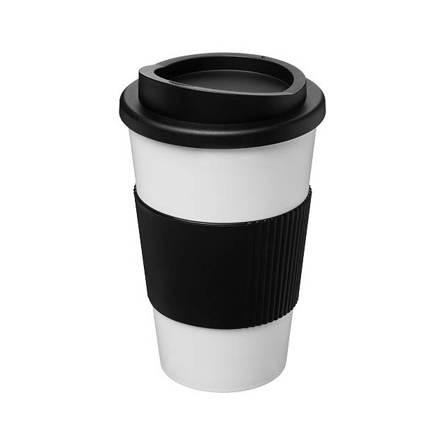 Americano® 350 ml insulated tumbler with grip - white