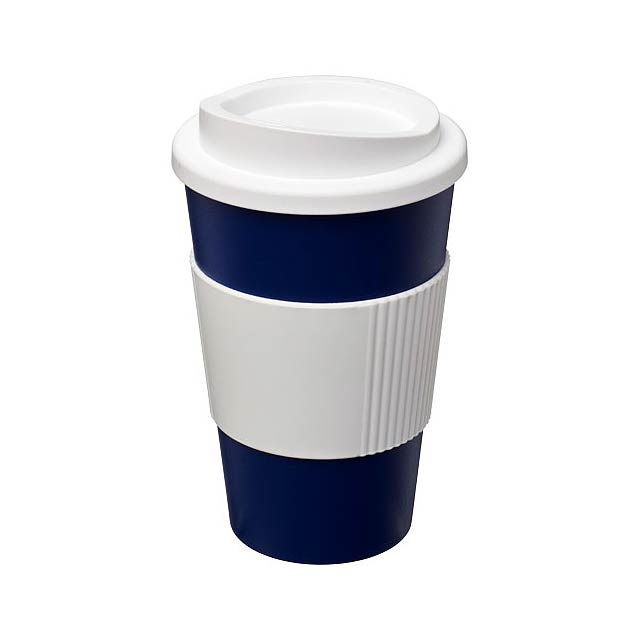 Americano® 350 ml insulated tumbler with grip - blue