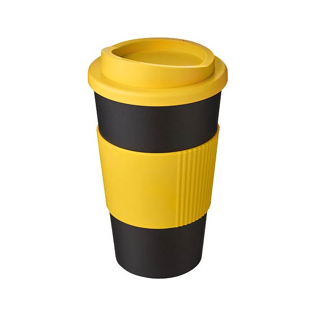 Americano® 350 ml insulated tumbler with grip - black