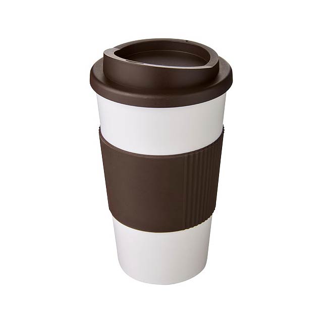 Americano® 350 ml insulated tumbler with grip - white