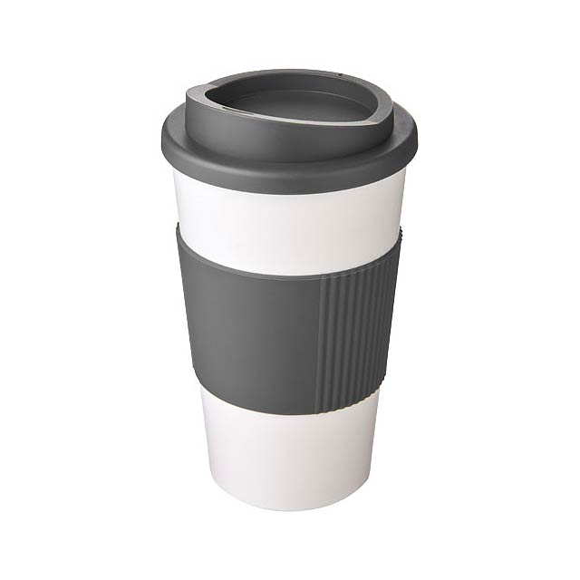 Americano® 350 ml insulated tumbler with grip - white