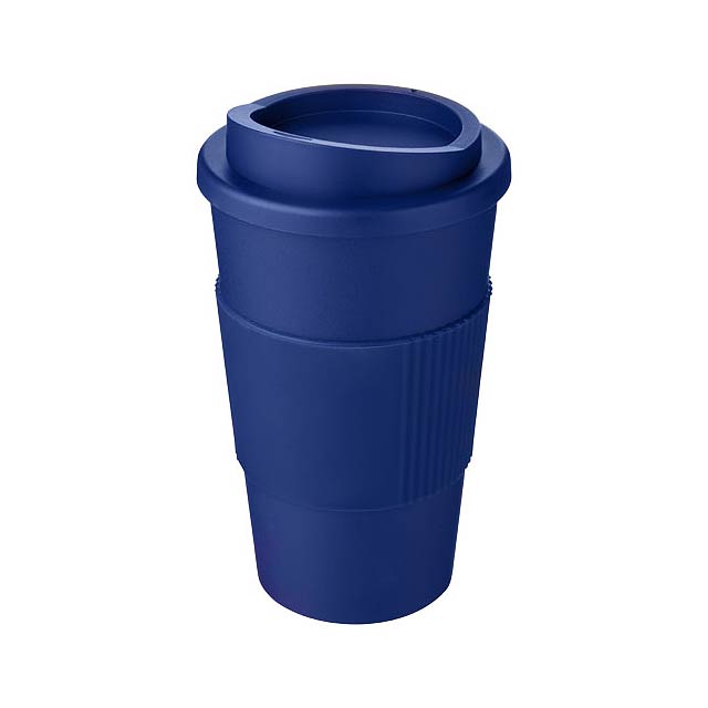 Americano® 350 ml insulated tumbler with grip - blue