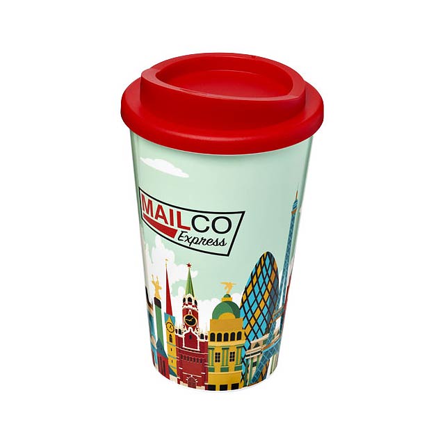 Brite-Americano® 350 ml insulated tumbler - transparent red