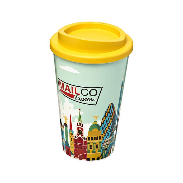 Brite-Americano® 350 ml insulated tumbler - yellow