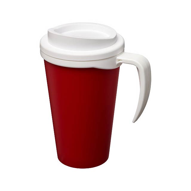 Americano® Grande 350 ml insulated mug - transparent red
