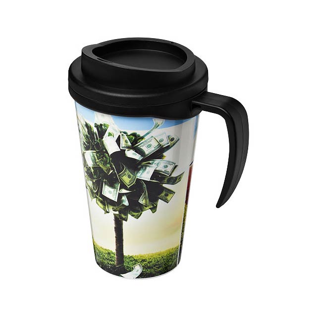 Brite-Americano® grande 350 ml insulated mug - black