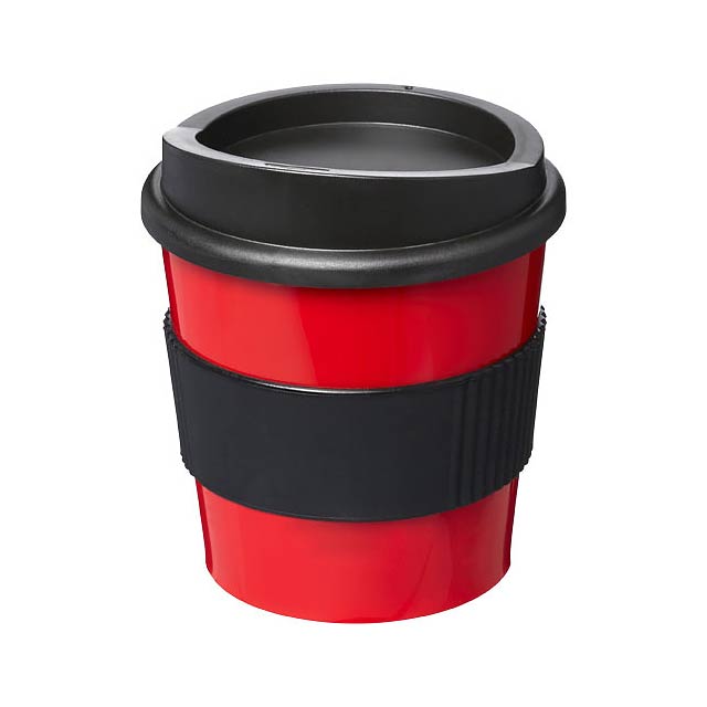 Americano® Primo 250 ml Becher mit Schutzring - Transparente Rot