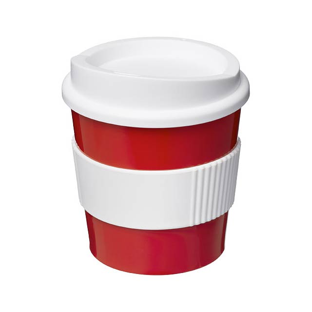 Americano® Primo 250 ml Becher mit Schutzring - Transparente Rot